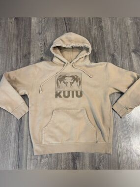 KUIU Topo Ram Heavyweight Hoodie in Sandstone Men’s size Large